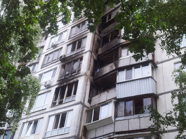 В жилой 16-этажке горели балконы на четырех этажах В жилой 16-этажке горели балконы на четырех этажах