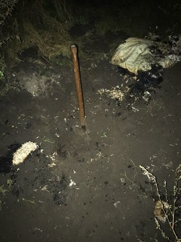 Под Киевом участковый "откопал" тело убитого во дворе жилого дома Под Киевом участковый "откопал" тело убитого во дворе жилого дома