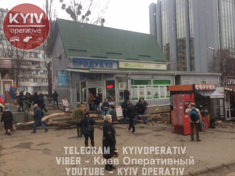 В центре Киева из-за ветра сорвало крышу, а также дерево упало на женщину В центре Киева из-за ветра сорвало крышу, а также дерево упало на женщину