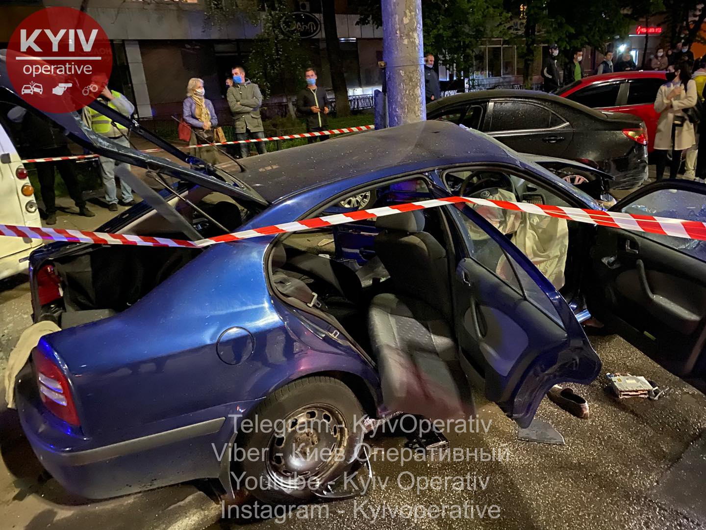 На Чоколовском бульваре в Киеве произошло масштабное ДТП с пострадавшими