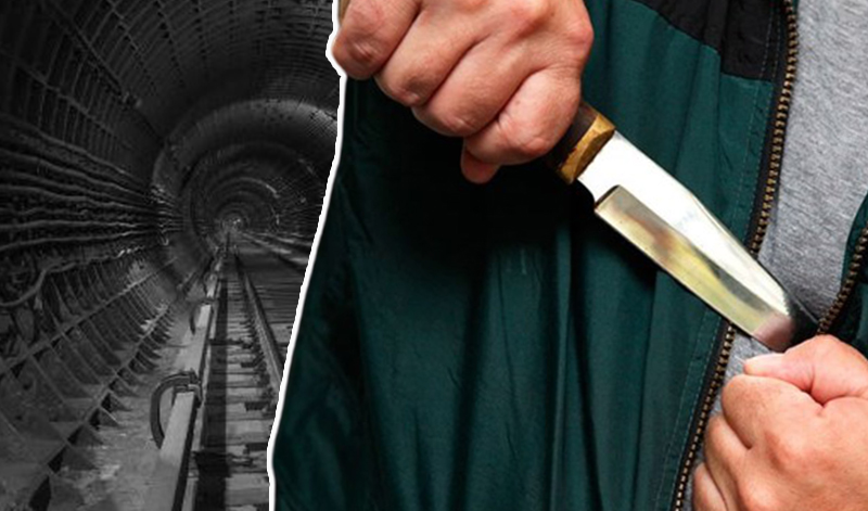 В тоннеле киевского метро полицейские нашли раненого мужчину