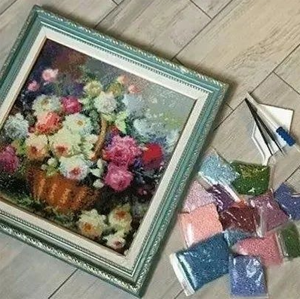 Як оформити картину з алмазної мозаїки у рамку
